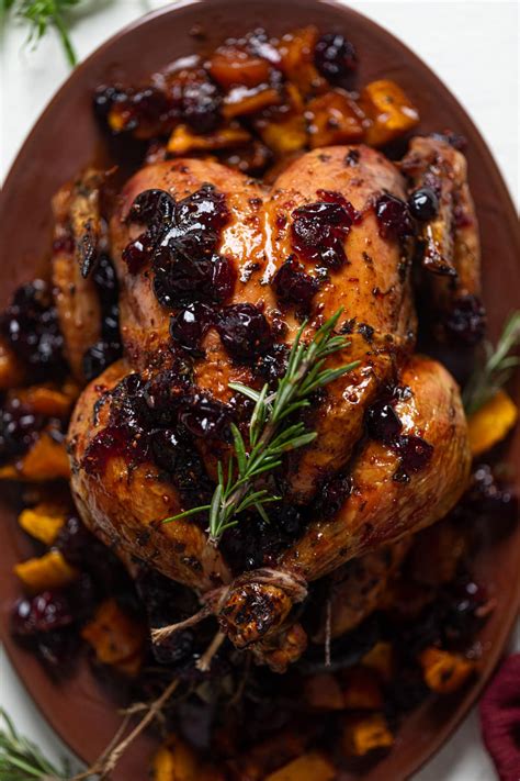 Cranberry Maple Roast Chicken Recette Cuisine Facile Recette