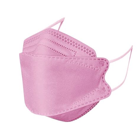 50pcs kf94 disposable certified face mask for adults pink mask 4 layer non woven protection 3d