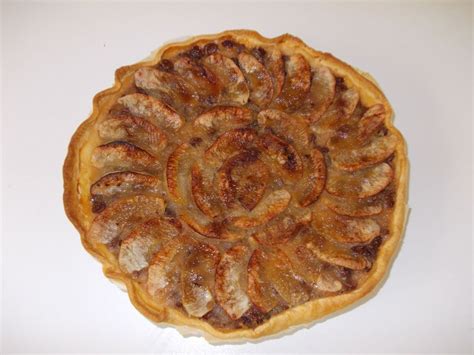 Tarte facile aux pommes et raisins secs Recette de Tarte facile aux