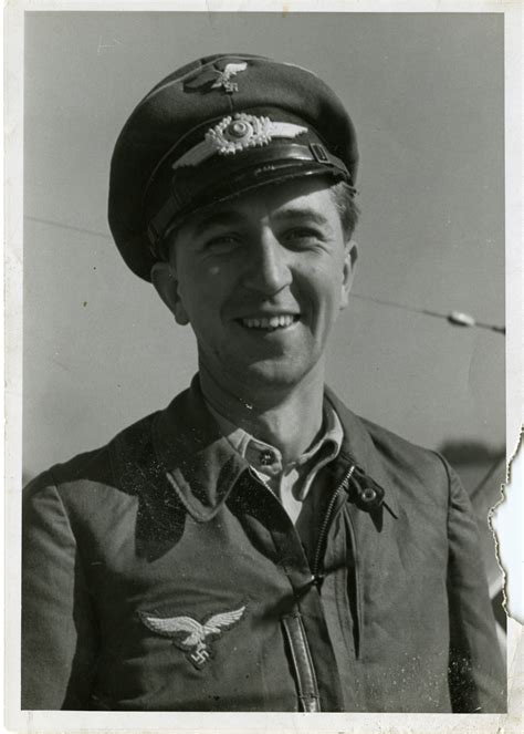 Uniformed Luftwaffe Fighter Pilot Avignon France October 1943 The