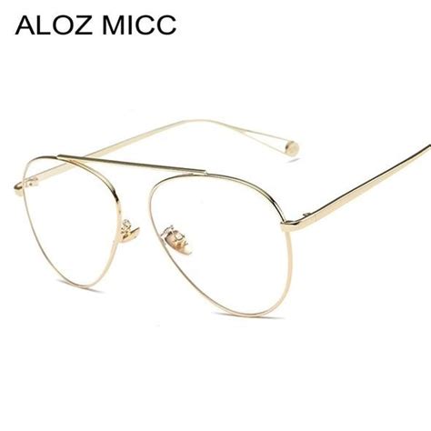 Aloz Micc Fashion Pilot Glasses Frame Women Classic Men Aviation