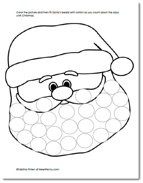 7 Best Images Of Printable Santa Beard With Cotton Balls Cotton Ball
