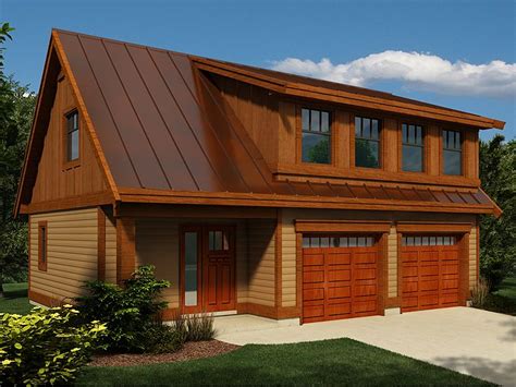 24x24 two car garage with attic with white vinyl siding. Garage Plans With Flex Space | 2-Car Garage Plan with Flex ...
