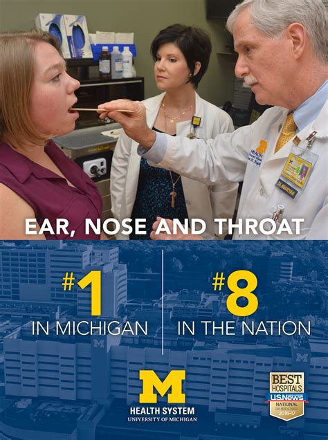 U M Ent 1 In Michigan 8 In Us Otolaryngology Michigan Medicine