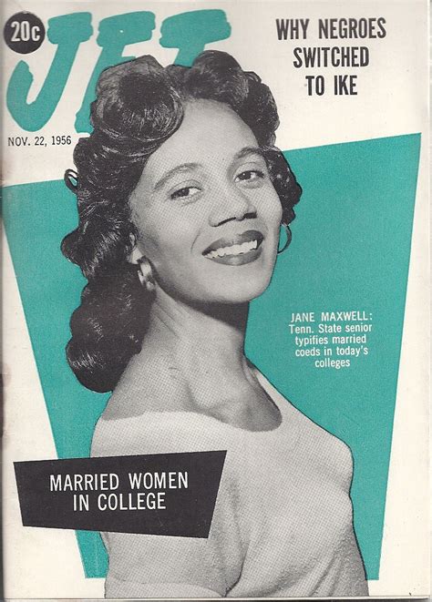 NOV 22 1956 JET MAGAZINE VOL 11 3 Jane Maxwell Jet Magazine Black