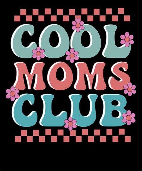 Cool Moms Club Retro Mama Mothers Day T Shirt Design 20867078 Vector