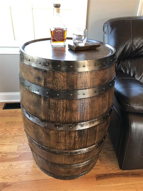 authentic whiskey barrel rustic decor etsy in 2021 barrel coffee table barrel coffee wine