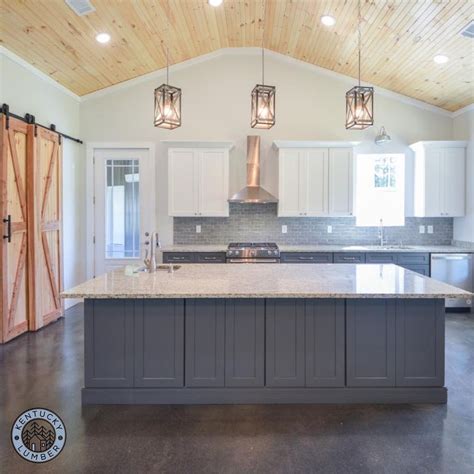 Stained Beadboard Kitchen Ceiling Shelly Lighting