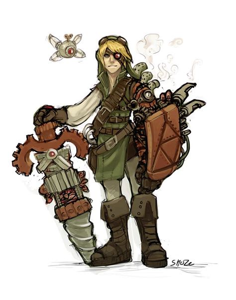 Steampunk Link Fantasy Character Design Character Design Inspiration
