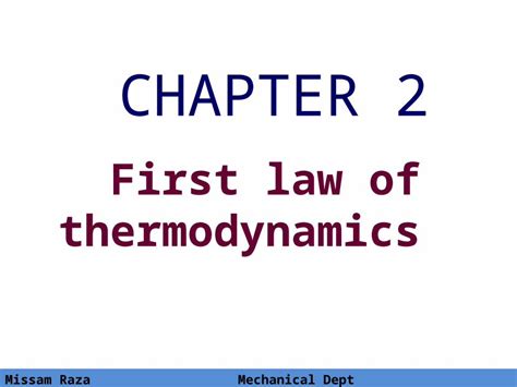 Pptx Chap2 First Law Of Thermodynamics Dokumentips