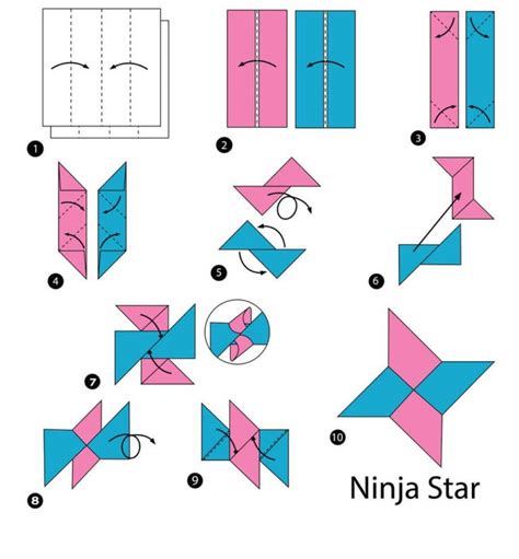Origami Ninja Star How To Make Easy Steps Instructions Origami
