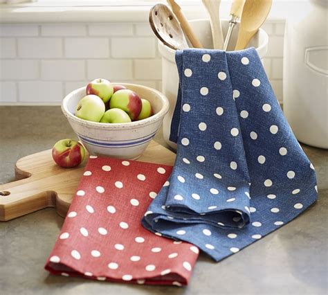Polka Dot Kitchen Towel Set Of 2 Textiel