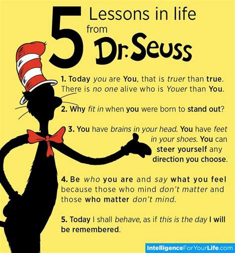 5 Dr Seuss Life Lessons 18th Birthday Quotes Funny Birthday Quotes