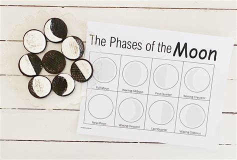 Oreo Moon Activity Free Printable