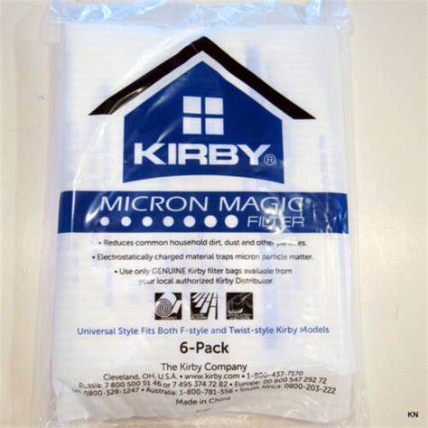 Kirby Universal Bag 6pk Polypropylene Bag 204811 G3 To Availir 2 Free
