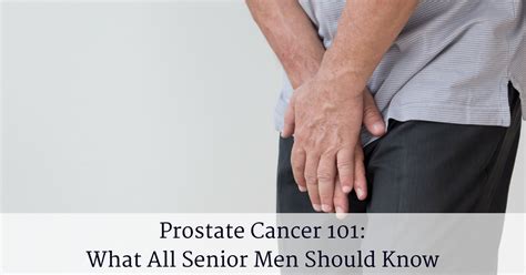 On top of that, the symptoms could be different from one man to another, and those symptoms could also be confused with other conditions that could cause the same types of ailments. Prostate Cancer 101: What All Senior Men Should Know
