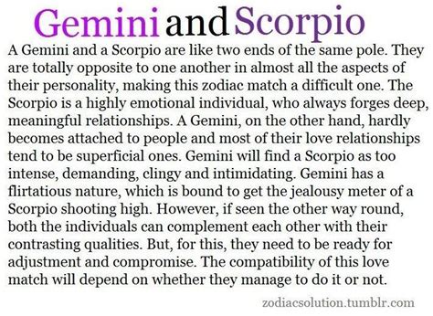 15 Quotes About Scorpio Gemini Relationships In 2020 Gemini And