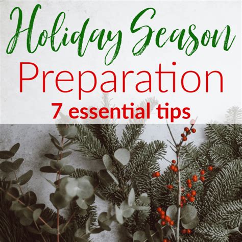 Holiday Season Preparation Dos And Donts Organized 31
