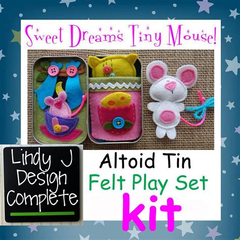 Sweet Dreams Tiny Mouse Altoid Tin Play Set Kit With Digital Etsy