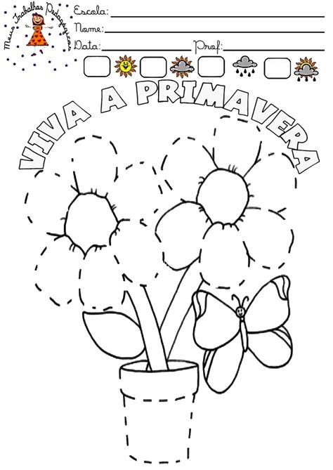Atividades Para Colorir Da Primavera