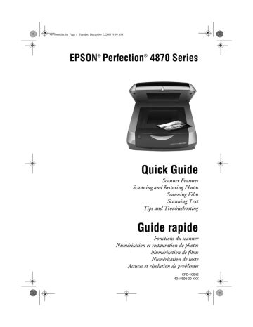 Epson Perfection Troubleshooting Guide Manualzz