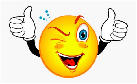 Smiley Wink Emoticon Clip Art Smiley Face With Thumbs Up