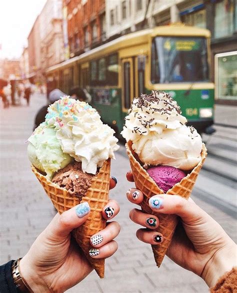 A Balanced Diet Is An Ice Cream Cone In Each Hand 🍦 Love Ice Cream Ice