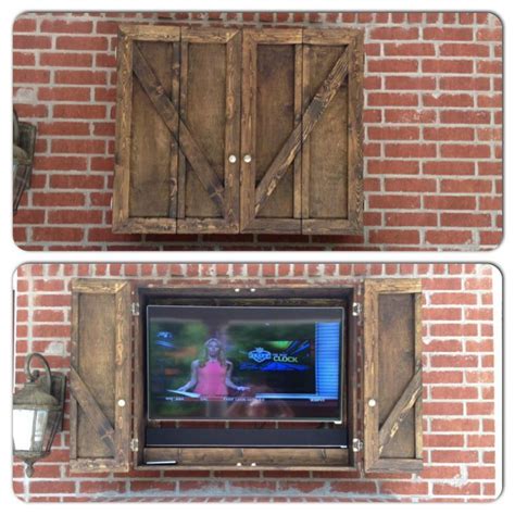 You can live the american lifestyle, and enjoy a tv outdoors. Bust of Flat Screen TV Covers | Outdoor tv cabinet ...
