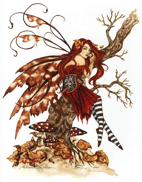 Enchanted Realm Of Fae Autumn Daydream By Amy Brown Amy Brown