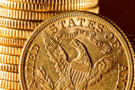 Five Dollars Gold Coins Stock Photo By Netfalls Photodune