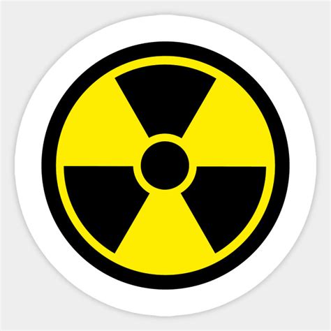 Radioactive Symbol Radioactivity Sticker Teepublic