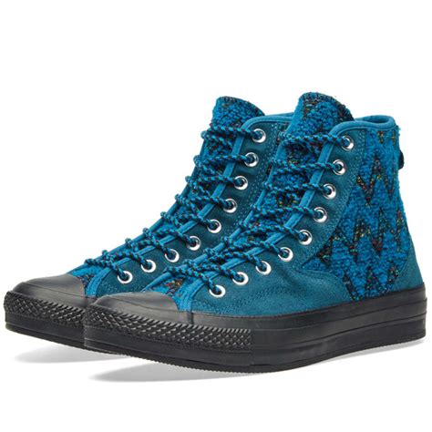 converse x missoni chuck taylor 1970s hiker turquoise end