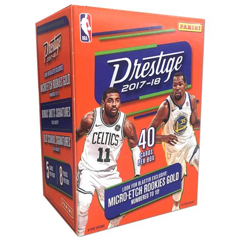 Nba panini 2021 contenders basketball trading card value box 22 cards. 2017-18 Panini Prestige NBA Basketball Value Box Trading Cards - Walmart.com - Walmart.com