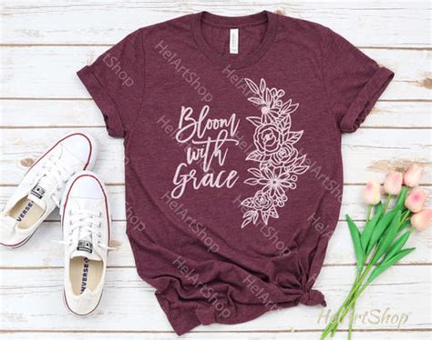Bloom with grace svg - So Fontsy