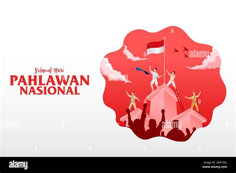 Selamat Hari Pahlawan Nasional Translation Happy Indonesian National