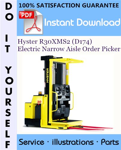 Hyster R30xms2 D174 Electric Narrow Aisle Order Picker Parts Manual