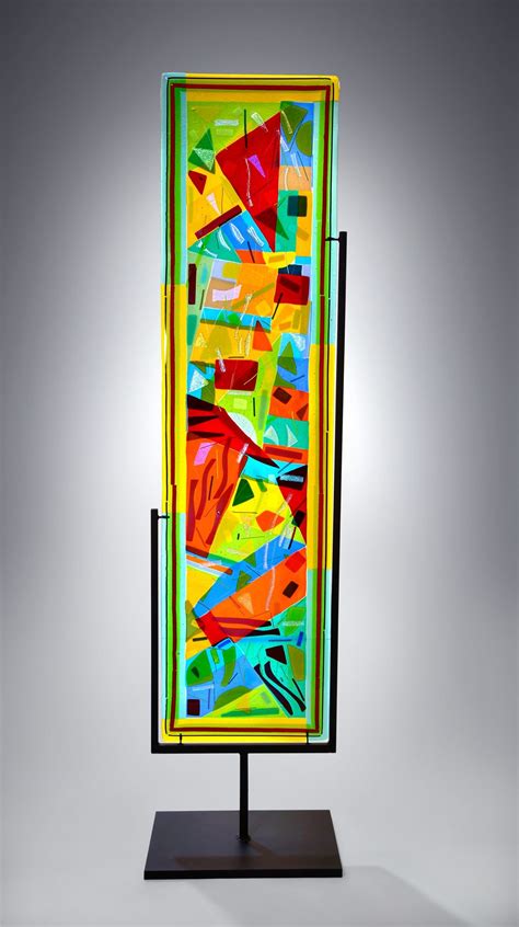 Large Abstract Panel By Helen Rudy Art Glass Sculpture Artful Home