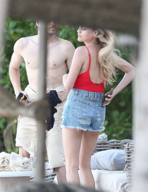 Kelsea Ballerini In Red Swimsuit And Shorts 07 Gotceleb