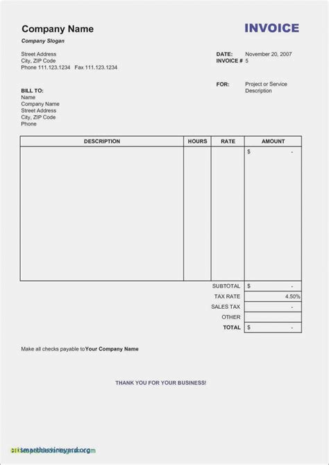 Invoice Template Pdf Free Download Invoice Simple Free Blank Invoice