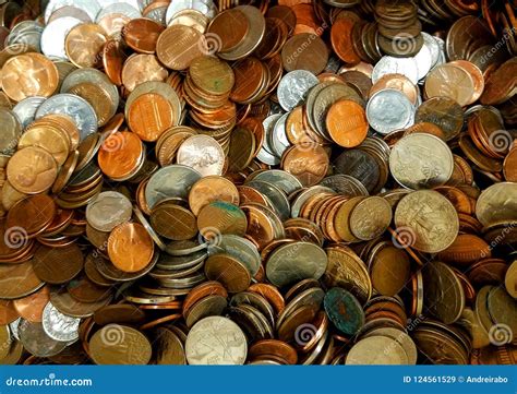 A Pile Of Loose Change Coins Stock Image Image Of Accumulated Cent