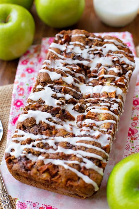 The batter comes together in about ten minutes and is so easy to make. Glazed Apple Fritter Bread - Life Made Simple