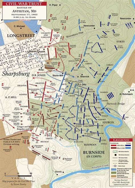 Civil War Battle Antietam Map