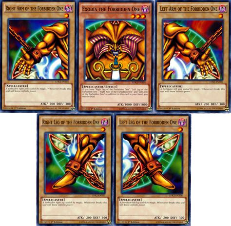 Exodia The Forbidden One Full 5 Card Set Legendary Decks Ii Common