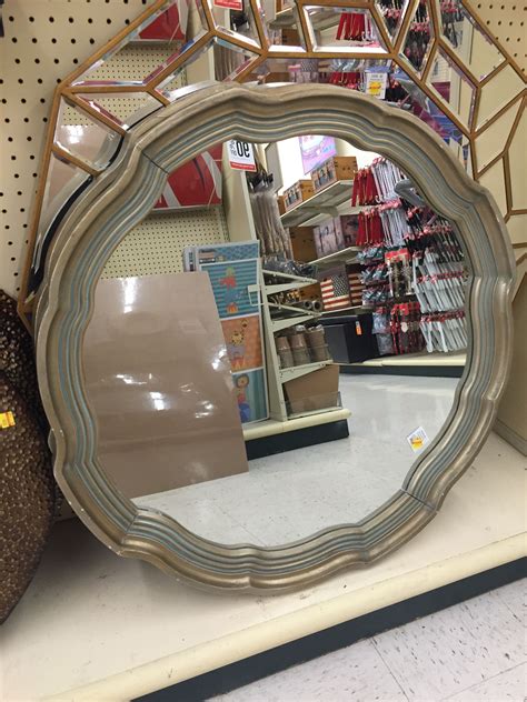 This mirror on clearance at Hobby Lobby for $39. A bit of wear on it