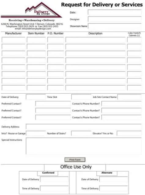Service Request Form Templates Word Excel Samples