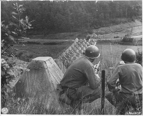 Us Xix Corps Across The Siegfried Line October 1944 Siegfried Line