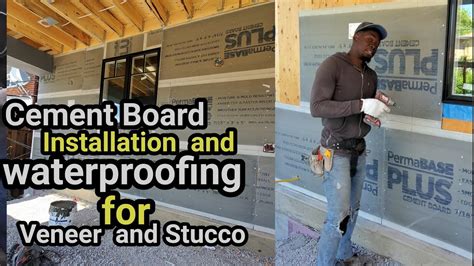 How To Install Cement Board For Veneer Stone And Stucco Installation