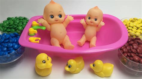 5 out of 5 stars. Learn colors Baby Doll Bath Time M&Ms Chocolate Nursery ...