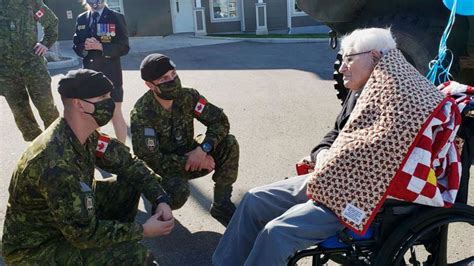 wwii veteran gets special parade for 97th birthday