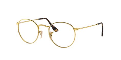 Ray Ban Rb3447v Round Metal Optics Gold Eyeglasses ® Free Shipping